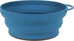 Lifeventure Silicon Ellipse opvouwbare en draagbare kom voor kamperen, reizen en buiten - marineblauw