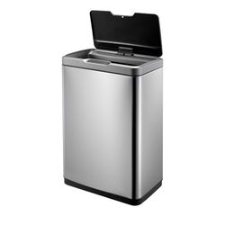 EKO Mirage Sensor Bin 30lt, Metaal, Mat S/S, 25 x 37,5 x 64,4 cm