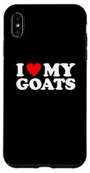 Carcasa para iPhone XS Max I Love My Goats, I Heart My Goats