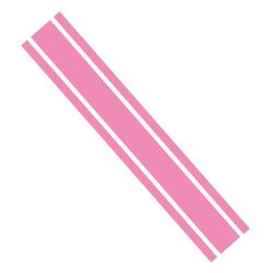 Ambiance - Adhesivo para campana de coche, diseño de rayas, diseño de rayas, color rosa