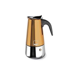 IBILI - Macchina per caffè espresso Moca Cupra, 6 tazze, 280 ml, Acciaio inossidabile, Adatto per induzione
