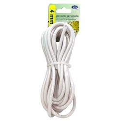 S&M 541216 flexibele microslang, wit, Ø 4 mm x 5 m, lengte voor druppelirrigatie, binnendiameter 4 mm, buiten 6 mm, lengte: 5 m, kleur: wit