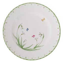 Villeroy & Boch Colourful Spring Prato de apresentação verde, adequado para máquina de lavar louça, adequado para micro-ondas, prato grande, decoração da páscoa, Premium Porcelain