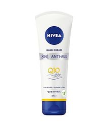 NIVEA Q10 3w1 Anti Age Care Przeciwzmarszczkowy krem do rąk SPF 6, 100 ml