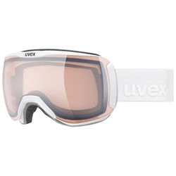 uvex downhill 2100 pro V - lunettes de ski pour adults - Catégorie de filtre 1-4 - anti-buée - white dl/silve-clear - one size