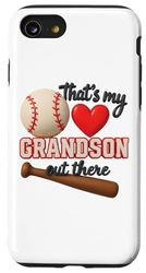 Quello è mio nipote là fuori Baseball Heart Love Nonno Papà Custodia per iPhone SE (2020) / 7 / 8