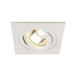SLV Bianco New TRIA 1 Stelo, faretto soffitto, Lampada a Incasso LED, Illuminazione per Interni / GU10 50W