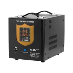 Kemot Alimentatore di emergenza PROsinus-2600 Inverter con onda sinusoidale pura e funzione di ricarica, nero