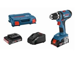 Bosch Professional 18V System Trapano-Avvitatore a Batteria Gsr 18-2-Li (Incl. 2 Batt. 2,0 Ah, Caricabatt. Gal 18V-20, L-Case)