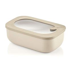 Guzzini - Kitchen Active Design, STORE&MORE Rektangulär hermetisk behållare för kyl/frys/mikrovågsugn - Lera, 20x12xh7 cm | 900 cc - 17100079