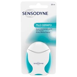 Sensodyne Filo Cerato Interdentale Gusto Menta Fresca, 30m