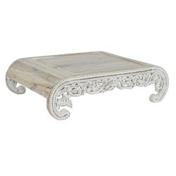 Bijzettafel met handgreep, 89 x 63,5 x 25,4 cm, wit