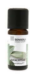 Sensoli Huile Essentielle Eucalyptus 10 ml - 100% Pure, Naturelle, Non diluée et Sans Cruauté - Une Huile Antiseptique et Antibactérienne pour Apaiser et Dégager