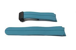 System-S Correa de silicona de 20 mm para Samsung Galaxy Watch 5 4, color azul, azul, Eine Grösse