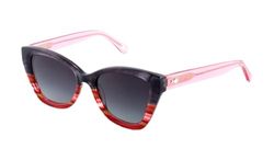 NAIF IZARO Lunettes de Soleil Women's, Gris avec Jaspeado Rouge, Grand