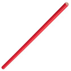 Utopia Solid Paper Straws Red 8", F90158, Pack of 250