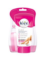 Veet Pure Crema Depilatoria Sotto la Doccia per Gambe, Corpo, Ascelle e Zona Bikini per Pelli Normali, Dermatologicamente Testata, 150 ml