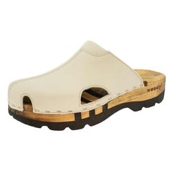 Woody Mixte Lisbonne Sabot, Ivoire, 45 EU