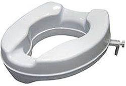 W.w.o. 1003 Siège de toilettes réglable, élévateur, hauteur 10 cm, blanc, unisexe