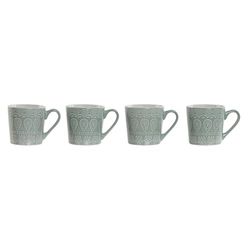MUG SET 4 GRES 9,5X13X9,2 360ML MANDALA ESMALTADO