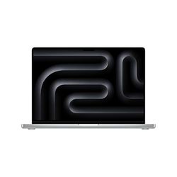 Apple MacBook Pro Laptop z czipem M4 Pro z 14-rdzeniowym CPU i 20-rdzeniowym GPU: wyświetlacz Liquid Retina XDR 16,2 cala, 24 GB zunifikowanej pamięci RAM, 512 GB pamięci masowej SSD; srebrny