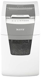Leitz IQ Autofeed Office 80142000 Papierversnipperaar CH Micro Cut P5 150 Vellen 44L Afvalbak met Zwitserse Stekker Wit