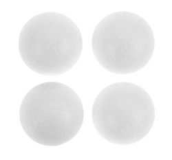 Glorex- Sfera di polistirolo, Colore Bianco, 6 3803 529