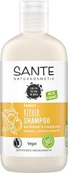 SANTE Naturkosmetik reparerande schampo för skadat och skadat hår, vegansk formel med ekologisk olivolja och ärtprotein, reparationshampo, 1 x 250 ml