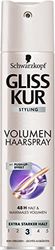 Gliss Kur Volume Spray per capelli, tenuta extra forte 3, confezione da (6 X 250 ML)