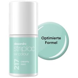 alessandro Striplac - Vernis à ongles UV Creamy Mint - Couvrant et résistant aux rayures jusqu'à 15 jours - Application facile - Technologie de pelage douce - Vegan - Vert pastel - 6,5 ml