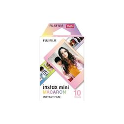 Fujifilm instax mini Film Pellicola Istantanea per Fotocamere Macaron, Formato 46x62 mm, Confezione da 10 Foto