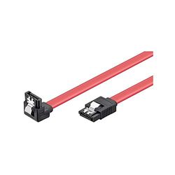Wentronic HDD S-ATA kabel 1,5 GBs/3 GB (S-ATA L-Type naar L-Type 90) 0,5 m rood