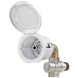 WATER INLET ELBOW+WHITE ROUND COVER