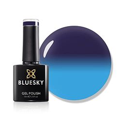BlueSky Shinerlac Chameleon Thermal Colour Change UV soak off Gel nail polish, navy Sky 10 ml bottiglie