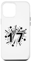 Custodia per iPhone 12 Pro Max 17 anni Vintage numero diciassette 17 ° compleanno festa