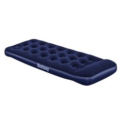 Matelas gonflable camping Bestway 1 place 1,85 m x 76 cm x 22 cm avec pompe à pied intégrée, Bleu