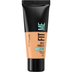 Maybelline Fit Me Foundation, Medium Coverage, Blendable With a Matte and Poreless Finish, For Normal to Oily Skin, Shade: 245 Classic Beige, 30ml