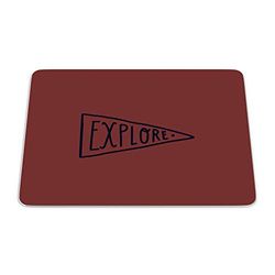 Bonamaison, Rectangle Pop Art Digital Printed Mouse Pad, Non-Slip Base, for Office and Home, Size: 22 x 18 cm