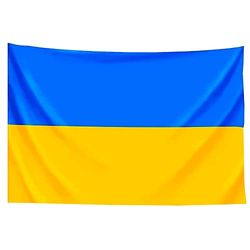 MAGUSA Unisex volwassenen afmetingen: 100 x 150 cm Oekraïense vlag, geel/blauw, 100 x 150 cm, BAND1
