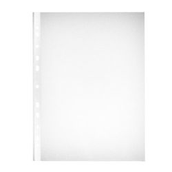 Herlitz 10468577 - Funda de plástico estándar, 50 unidades, A4, polipropileno, 0,050 mm, transparente