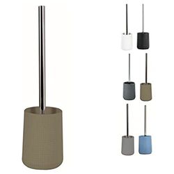 MSV Brosse WC avec Support Polyrésine Norden Taupe