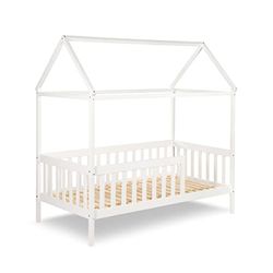 BABYTROLD - Lit Junior avec Toit 80 x 160 cm - Blanc