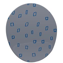 Bonamaison, Tappetino per mouse ergonomico con poggiapolsi, con stampa digitale, antiscivolo, per ufficio e casa, dimensioni: 20 x 23 cm