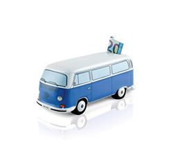BRISA VW Collection - Volkswagen Savings Bank Piggy Bank in T2 Bus Design 1:22 (Classic Bus/Blue)