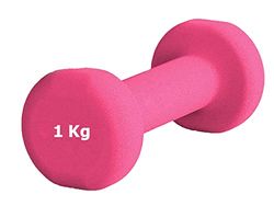 G5 HT SPORT Halters O halters van neopreen voor sportschool en home gym antislip van 0,5 tot 6 kg paar of afzonderlijk (1 x 1 kg), verschillende kleuren, 1 stuk