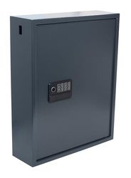 Pavo - Sejf na klucze o wysokim poziomie bezpieczeństwa na 100 kluczy/Szafka na klucze/Wymiary: 600 x 410 x 120 mm/Czytnik linii papilarnych/Port-Wejście typu C / W zestawie 100 breloków