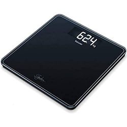 Beurer GS 400 Signature Line, Pèse-personne en verre, écran XXL éclairé pour une meilleure lisibilité, capacité de charge 200 kg, Noir