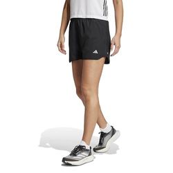 adidas Donna Run It Shorts, Black/Black, S 4 inch