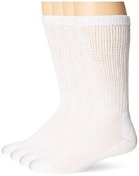 MediPEDS Diabetikersocken für Herren, 4 Stück Gr. Large, weiß