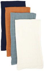 Pippi Unisex baby muslin cloth solid haklapp, klänning blues, 65x67